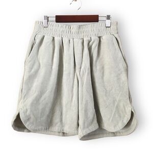 Varley Mettler Shorts Mini Terry Sage Gray NWT Size Small